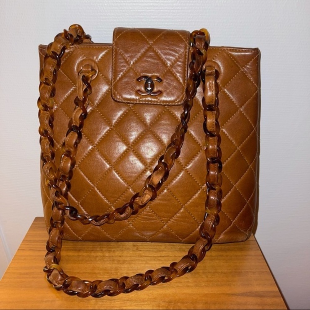 RARE CHANEL Tortoiseshell Timeless Bag